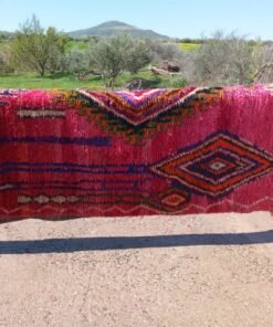 Moroccan Rug PINK Boujaad | 9'9x6'6 Ft | 3x2 m | BILAWA | 100% wool handmade