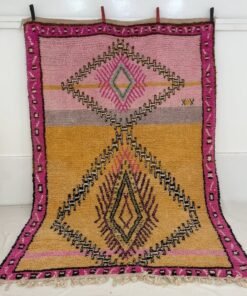 Moroccan Rug Pink & Orange Boujaad | 9'8x6'2 Ft | 3x1,9 m | AMBROKA | 100% wool handmade