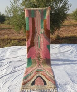 Moroccan Runner Rug | Authentic Boujaad Runner | Colorful Wool Rug | Berber Runner | Hallway Runner | 11'2 x 2'4 Ft | 342x72 cm