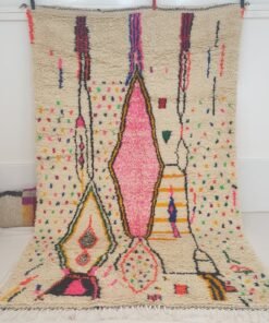 Moroccan White Azilal Rug | SAFRA | 10'1x6'1 Ft | 3,08x1,87 m | 100% wool handmade