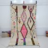 Moroccan White Rug Azilal | TANDA | 8'7x4'9 Ft | 2,64x1,48 m | 100% wool handmade