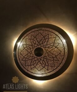Moroccan Round Wall Sconce - Flush Mount Ceiling Light