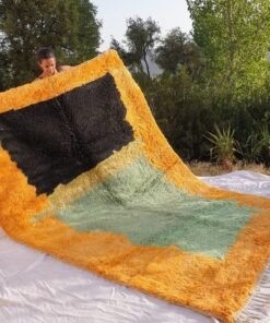 MSSIMA | 10x6'8 Ft | 3x2 m | Moroccan Beni Ourain Rug | 100% wool handmade