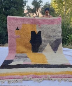 MUTA | 10x6'6 Ft | 306x202 cm | Moroccan Colorful Rug | 100% wool handmade