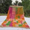 NETMEZRA | 10x6'5 Ft | 3x2 m | Moroccan Colorful Rug | 100% wool handmade
