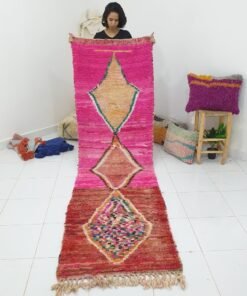 NIIMA Runner | 9'8x2'8 Ft | 3x0,85 m | Moroccan Colorful Rug | 100% wool handmade
