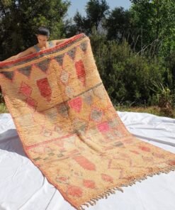 RABIT | 8'5x5 Ft | 2,50x1,50 m | Moroccan Colorful Rug | 100% wool handmade