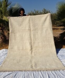 RAHA | 9'8x6'6 Ft | 3x2m | Moroccan Beni Ourain Rug | 100% wool handmade