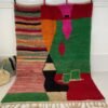 REBROKA | 9'9x6'8 Ft | 3x2 m | Moroccan Colorful Rug | 100% wool handmade