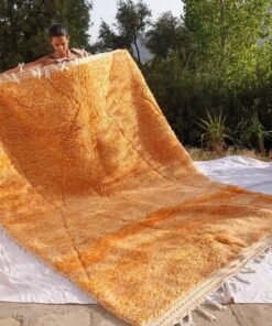SAFRAN | 9'7x7 Ft | 3x2 m | Moroccan Beni Ourain Rug | 100% wool handmade
