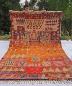 SALMIA | 10x7 Ft | 3x2 m | Moroccan Colorful Rug | 100% wool handmade