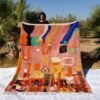 SIMGNIN | 8'8x6'8 Ft | 268x208 cm | Moroccan Colorful Rug | 100% wool handmade