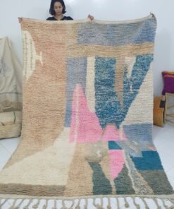 SIMISOUFA | 10x6'8 Ft | 3x2 m | Moroccan Colorful Rug | 100% wool handmade