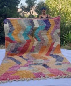 SIRYA | 9'4x6'7 Ft | 286x203 cm | Moroccan Colorful Rug | 100% wool handmade