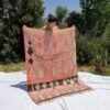 TABOUK | 5'9x4'7 Ft | 180x130 cm | Moroccan Colorful Rug | 100% wool handmade