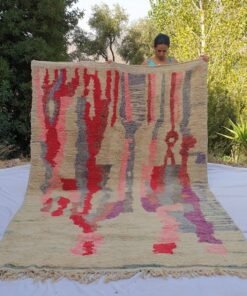 YAMNA | 9'8x6'4 Ft | 3x2 m | Moroccan Colorful Rug | 100% wool handmade
