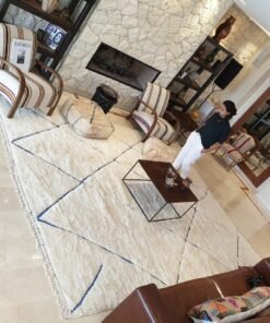 ZAYA | 12'6x10'2 Ft | 384x312 cm | Moroccan Beni Mrirt Rug | 100% wool handmade