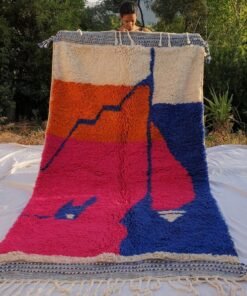 ZAYN | 9x5 Ft | 2,8x1,55 m | Moroccan Beni Ourain Rug | 100% wool handmade