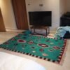 ZUMRUD | 8'8x5'2 Ft | 2,70x1,57 m | Moroccan Colorful Rug | 100% wool handmade